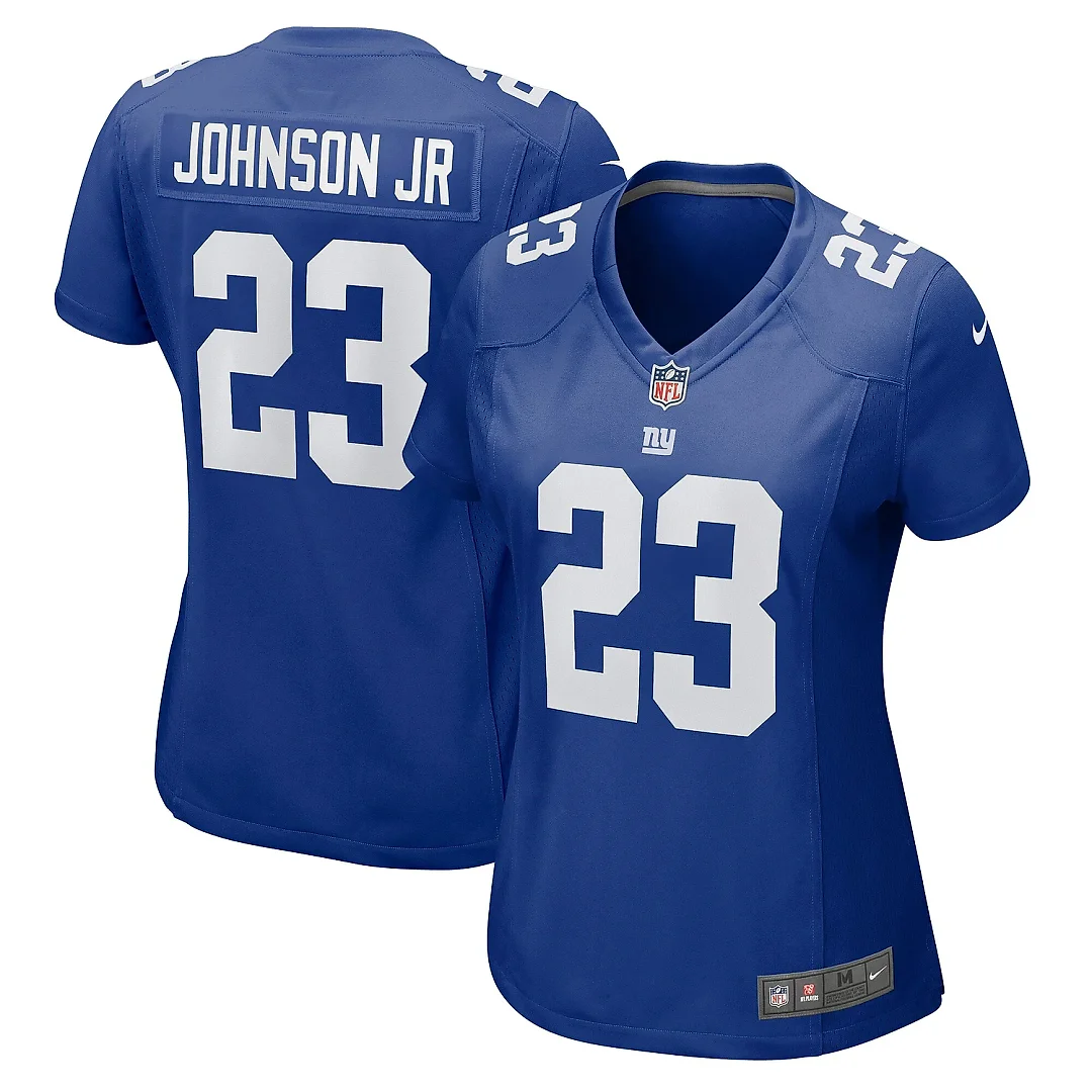 Zennovawear Women's New York Giants Anthony Johnson Jr. Royal Game Jersey