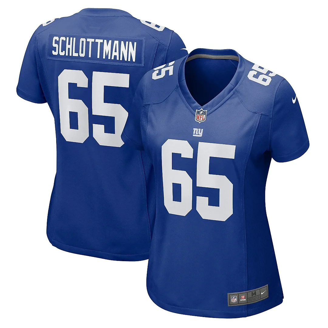 Zennovawear Women's New York Giants Austin Schlottmann Royal Game Jersey