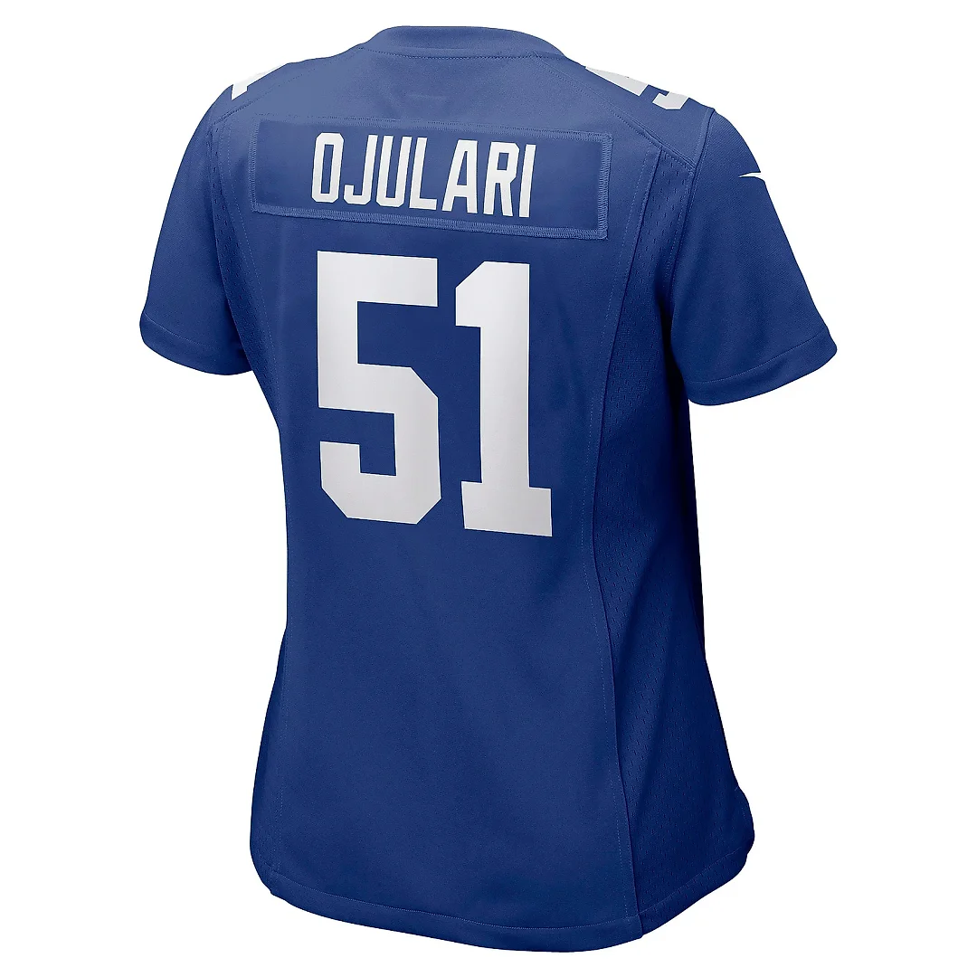 Zennovawear Women's New York Giants Azeez Ojulari Royal Game Player Jersey
