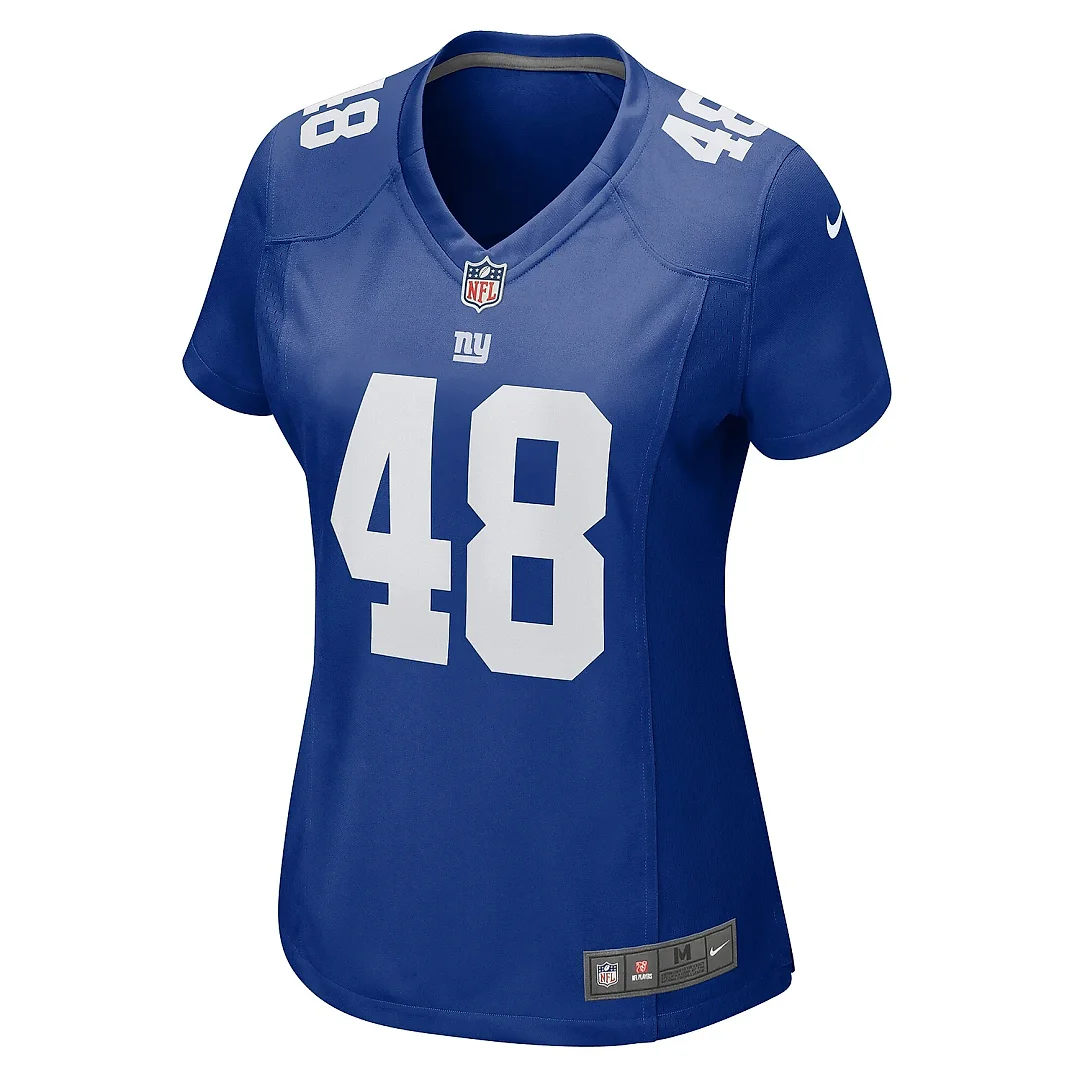 Zennovawear Women's New York Giants Benton Whitley Royal Game Jersey