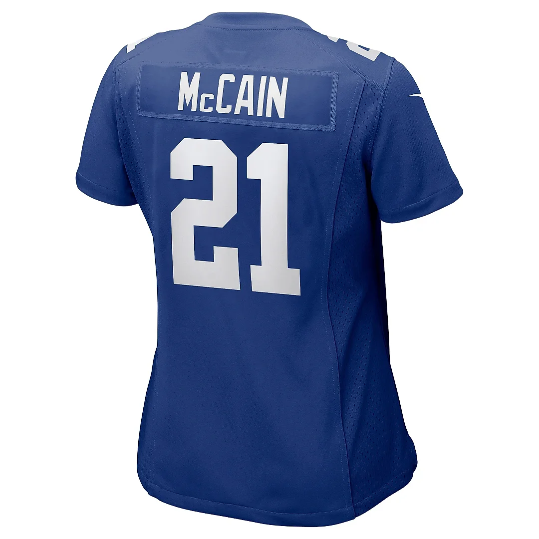 Zennovawear Women's New York Giants Bobby McCain Royal Women's Team Color Jersey
