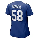 Zennovawear Women's New York Giants Bobby Okereke Royal Game Player Jersey