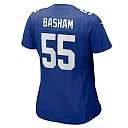 Zennovawear Women's New York Giants Boogie Basham Royal Game Jersey