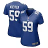 Zennovawear Women's New York Giants Casey Kreiter Royal Team Game Jersey