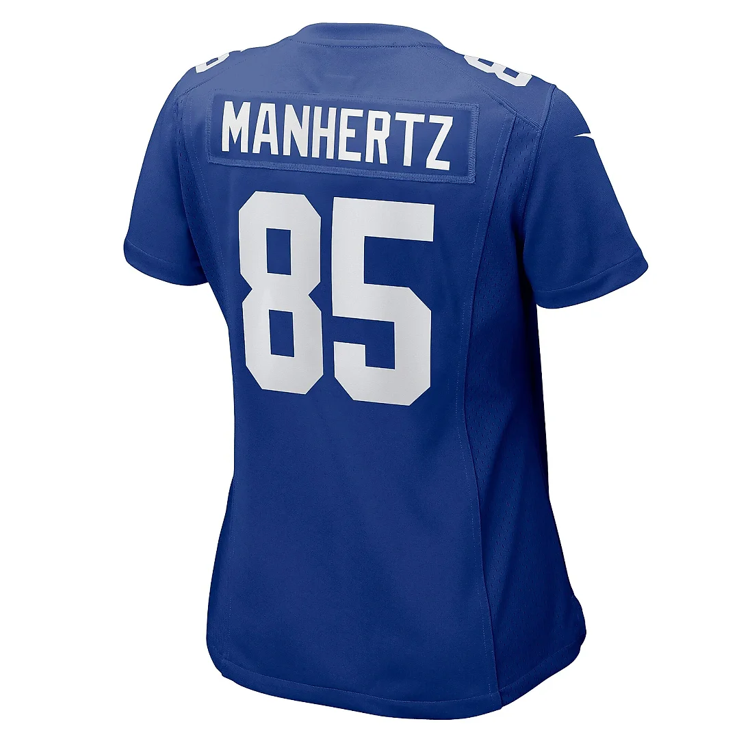 Zennovawear Women's New York Giants Chris Manhertz Royal Game Jersey