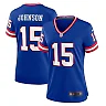 Zennovawear Women's New York Giants Collin Johnson Royal Classic Player Game Jersey