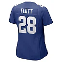 Zennovawear Women's New York Giants Cor'Dale Flott Royal Game Player Jersey