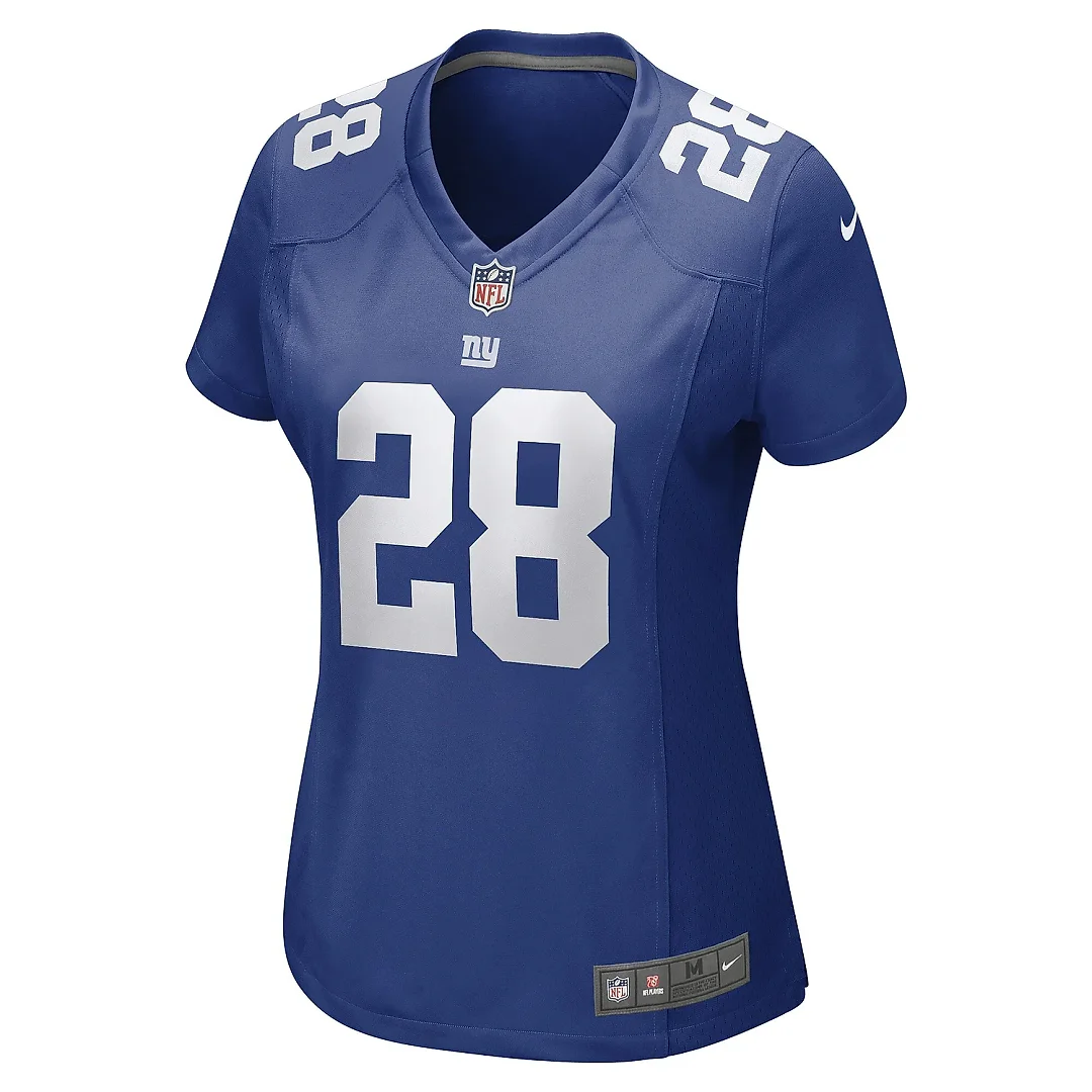 Zennovawear Women's New York Giants Cor'Dale Flott Royal Game Player Jersey