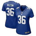 Zennovawear Women's New York Giants Curtis Bolton Royal Game Jersey