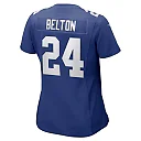 Zennovawear Women's New York Giants Dane Belton Royal Game Player Jersey
