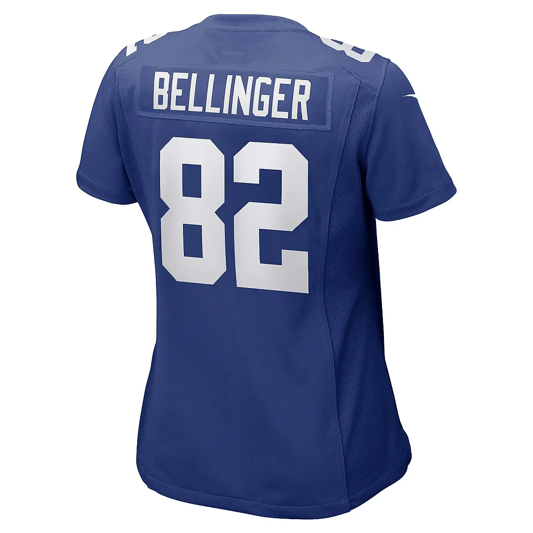 Zennovawear Women's New York Giants Daniel Bellinger Royal Game Player Jersey