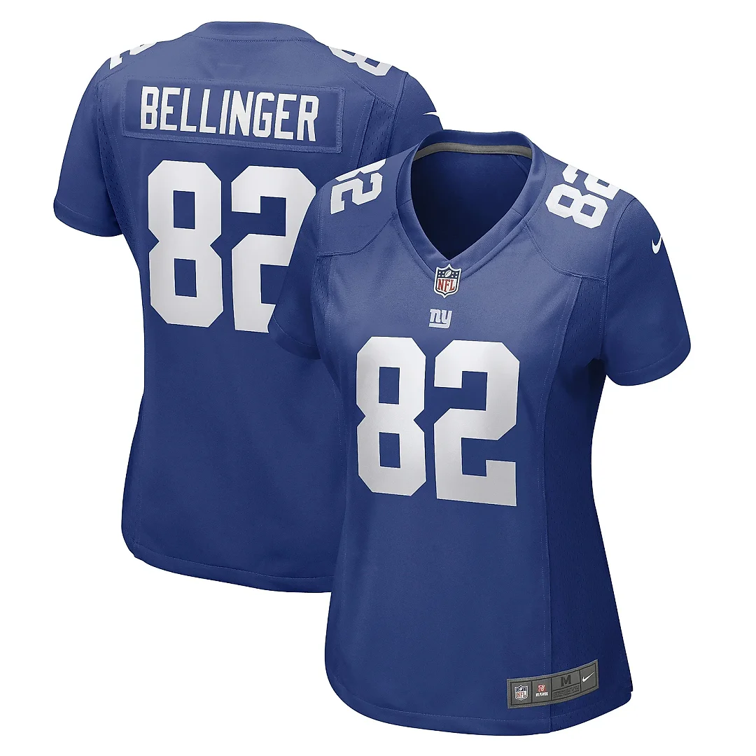Zennovawear Women's New York Giants Daniel Bellinger Royal Game Player Jersey