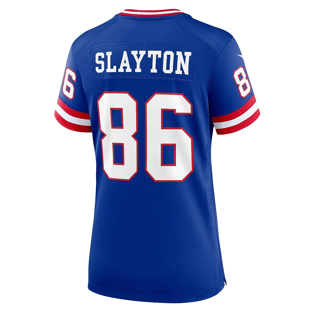 Zennovawear Women's New York Giants Darius Slayton Royal Classic Player Game Jersey