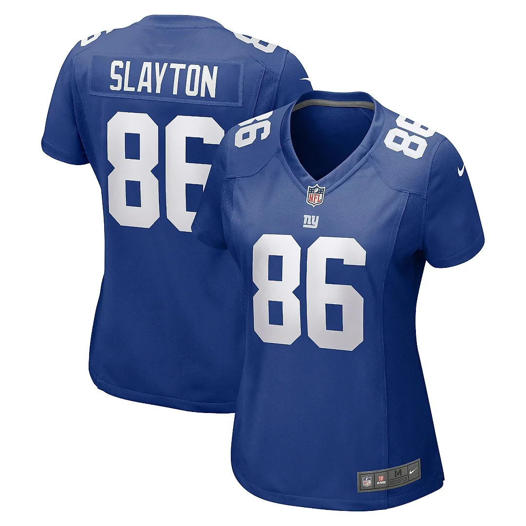 Zennovawear Women's New York Giants Darius Slayton Royal Game Jersey