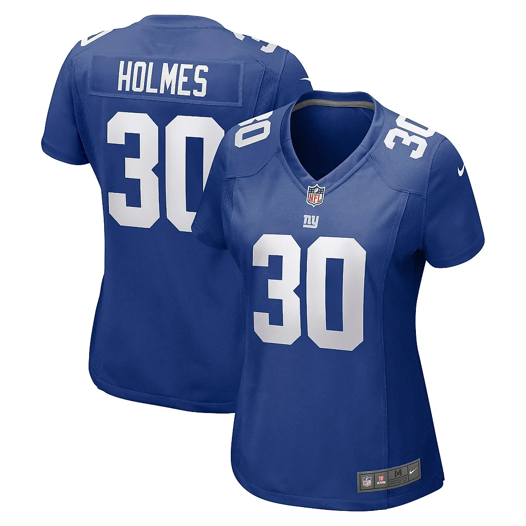 Zennovawear Women's New York Giants Darnay Holmes Royal Game Jersey