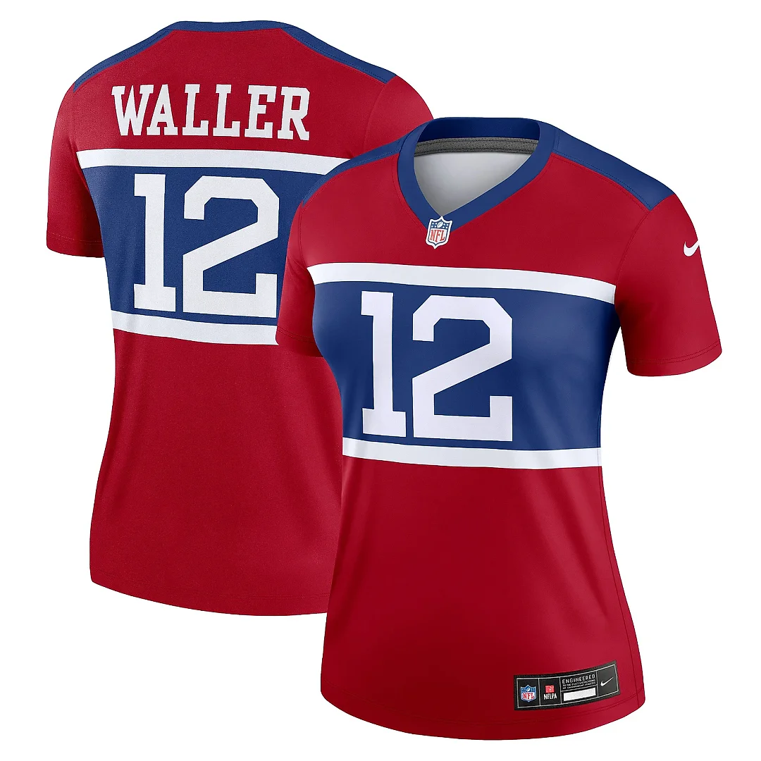 Zennovawear Women's New York Giants Darren Waller Red Alternate Legend Player Performance Top