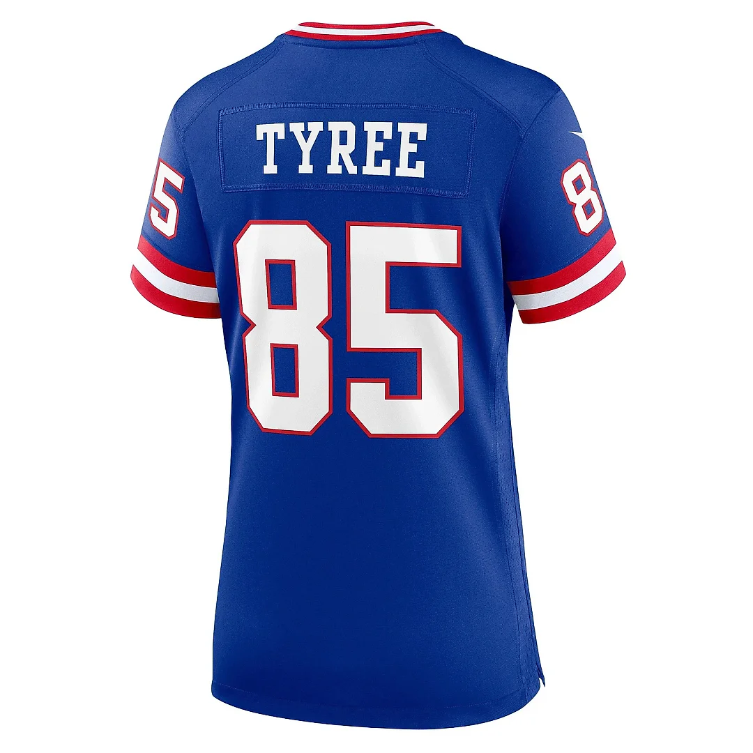 Zennovawear Women's New York Giants David Tyree Royal Classic Retired Player Game Jersey