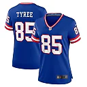 Zennovawear Women's New York Giants David Tyree Royal Classic Retired Player Game Jersey