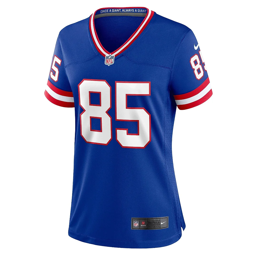 Zennovawear Women's New York Giants David Tyree Royal Classic Retired Player Game Jersey