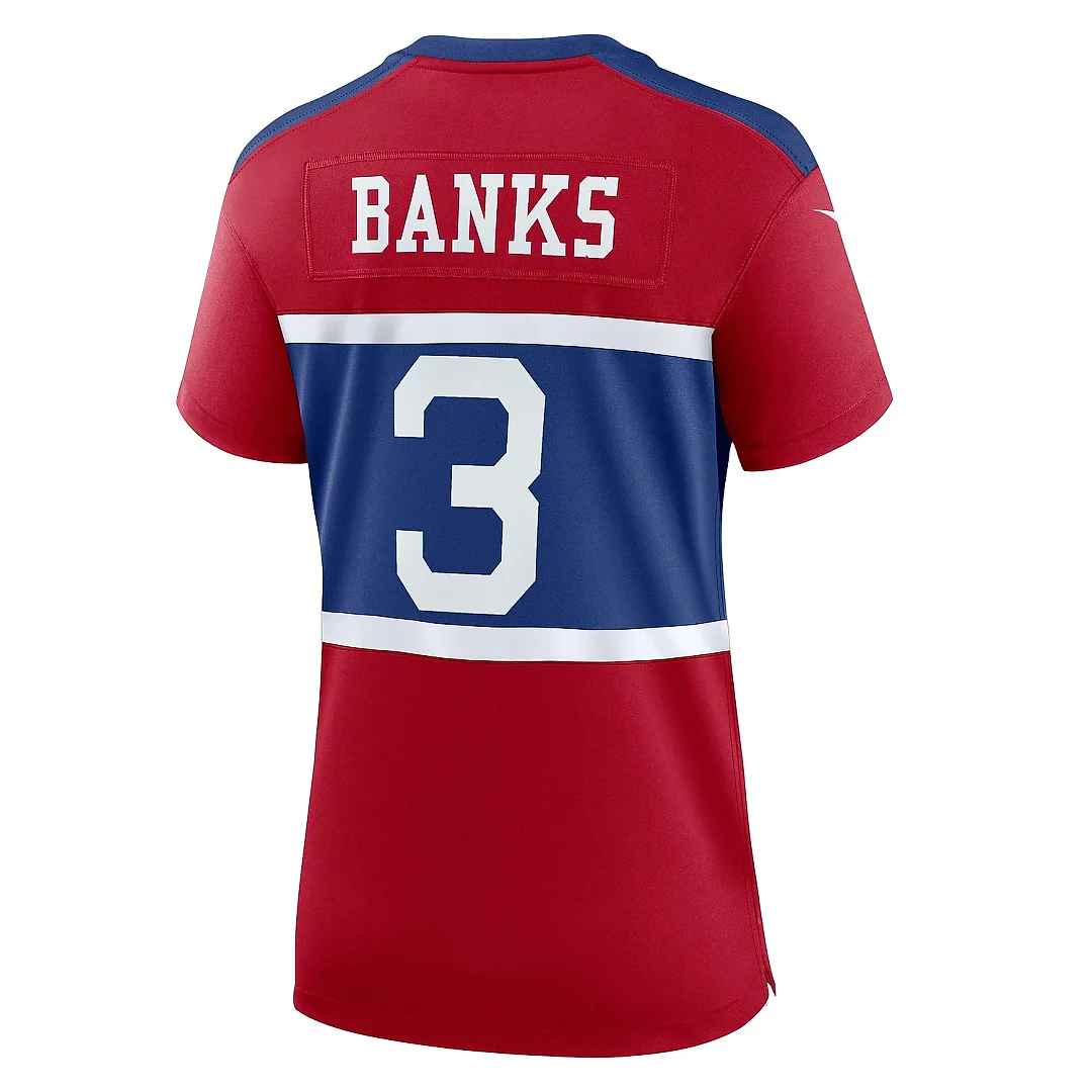 Zennovawear Women's New York Giants Deonte Banks Century Red Alternate Player Game Jersey