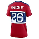 Zennovawear Women's New York Giants Devin Singletary Century Red Alternate Player Game Jersey