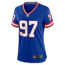 Zennovawear Women's New York Giants Dexter Lawrence II Royal Classic Game Player Jersey