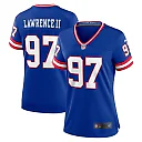 Zennovawear Women's New York Giants Dexter Lawrence II Royal Classic Game Player Jersey