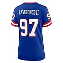 Zennovawear Women's New York Giants Dexter Lawrence II Royal Classic Game Player Jersey