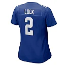 Zennovawear Women's New York Giants Drew Lock Royal Game Jersey