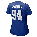 Zennovawear Women's New York Giants Elijah Chatman Royal Game Jersey