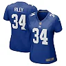 Zennovawear Women's New York Giants Elijah Riley Royal Game Jersey