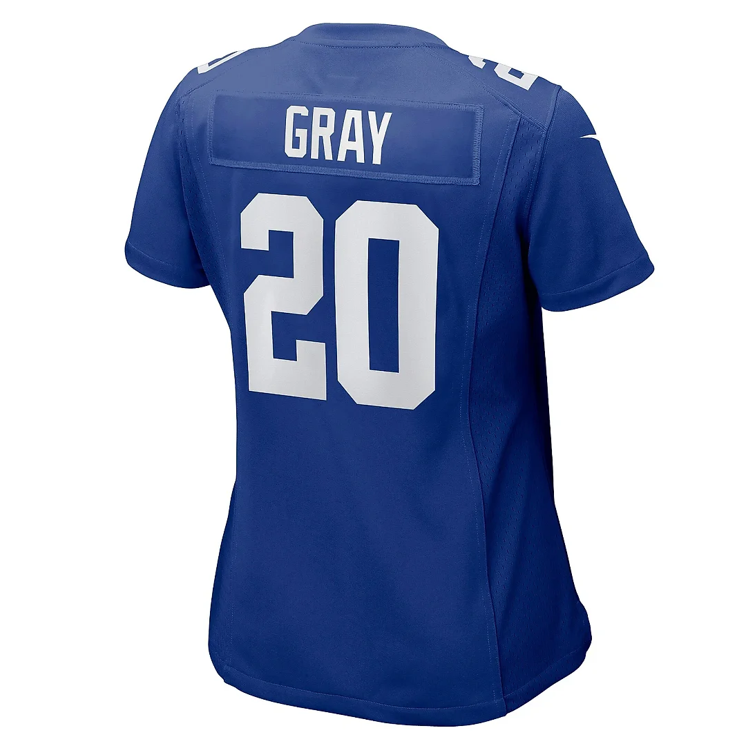 Zennovawear Women's New York Giants Eric Gray Royal Game Jersey