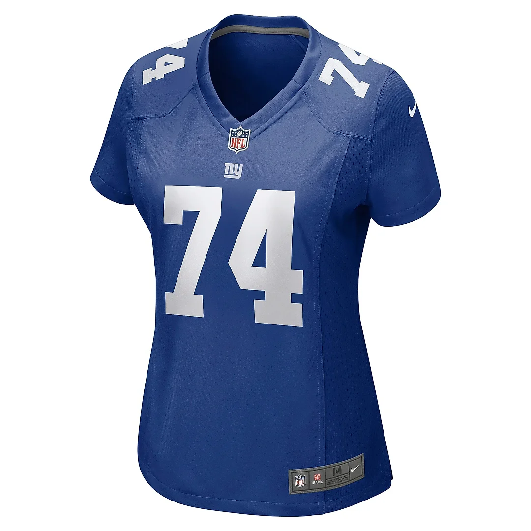 Zennovawear Women's New York Giants Greg Van Roten Royal Team Game Jersey