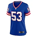 Zennovawear Women's New York Giants Harry Carson Royal Classic Retired Player Game Jersey