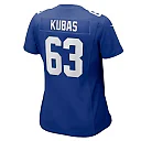 Zennovawear Women's New York Giants Jake Kubas Royal Game Jersey