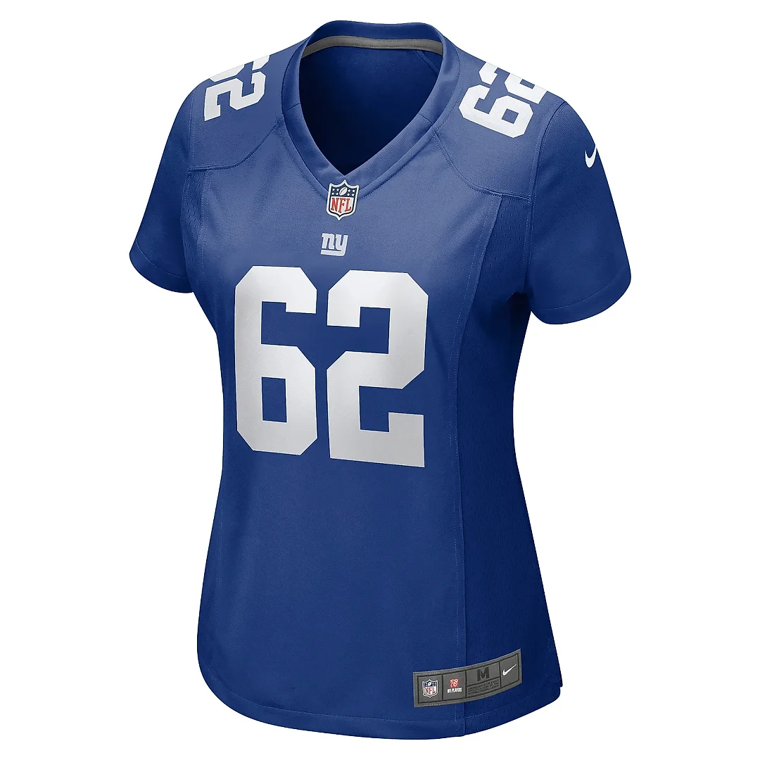 Zennovawear Women's New York Giants Jalen Mayfield Royal Game Jersey