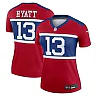 Zennovawear Women's New York Giants Jalin Hyatt Red Alternate Legend Player Performance Top