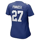 Zennovawear Women's New York Giants Jason Pinnock Royal Game Player Jersey