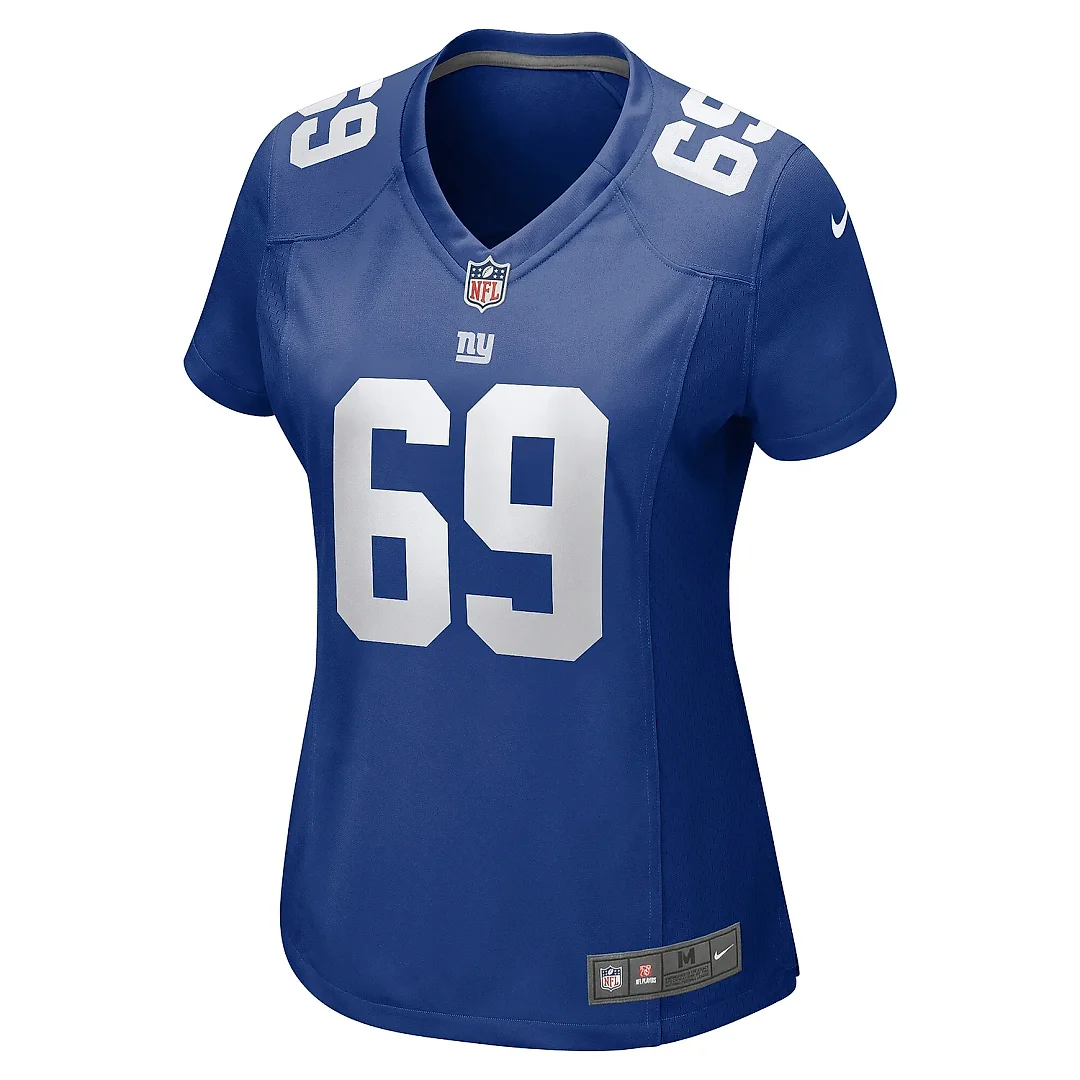 Zennovawear Women's New York Giants Jaylon Thomas Royal Team Game Jersey
