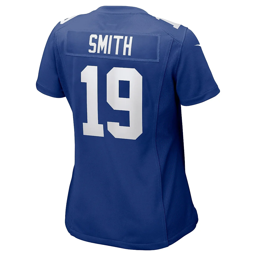 Zennovawear Women's New York Giants Jeff Smith Royal Women's All Player Jersey