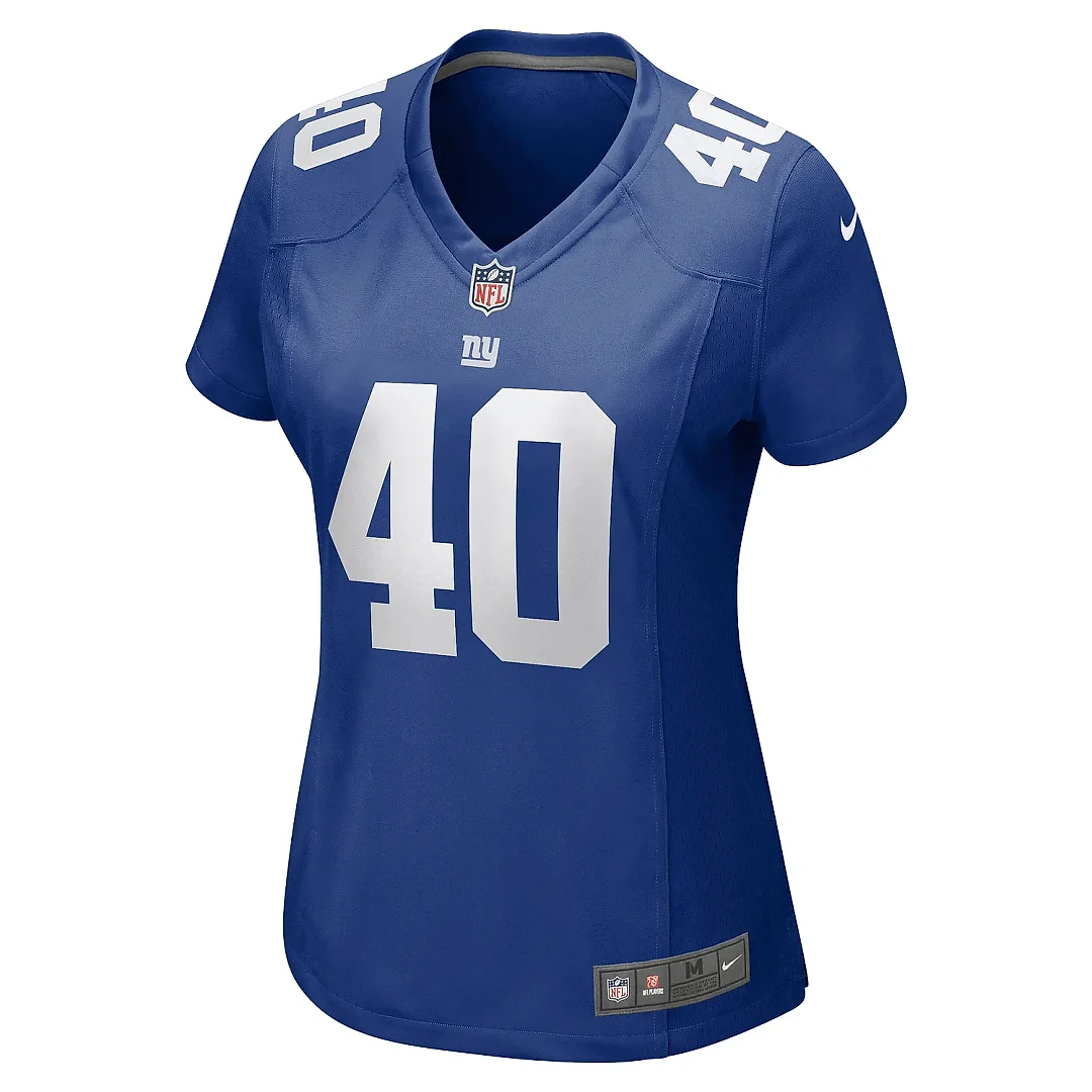 Zennovawear Women's New York Giants Joe Morrison Royal Retired Player Jersey