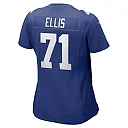 Zennovawear Women's New York Giants Justin Ellis Royal Game Player Jersey