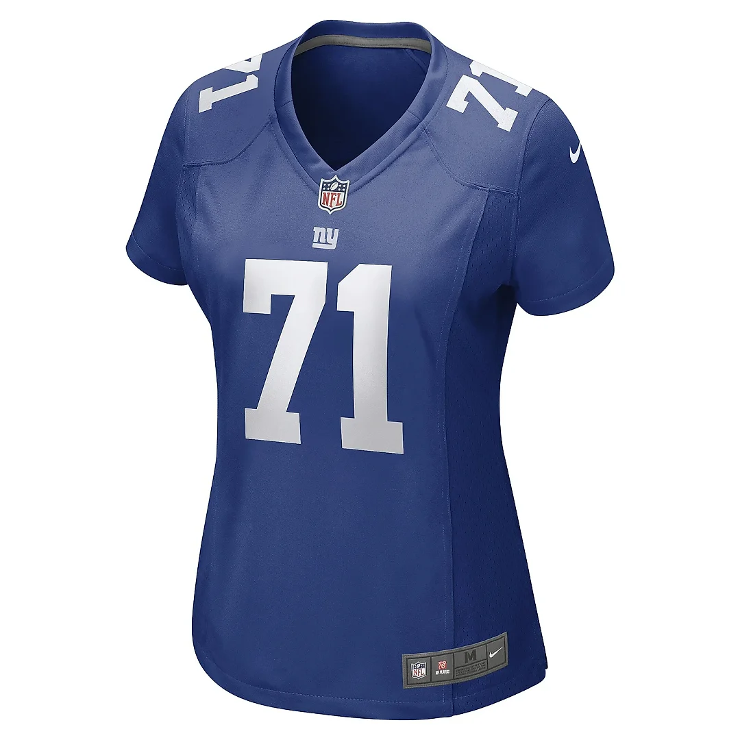 Zennovawear Women's New York Giants Justin Ellis Royal Game Player Jersey