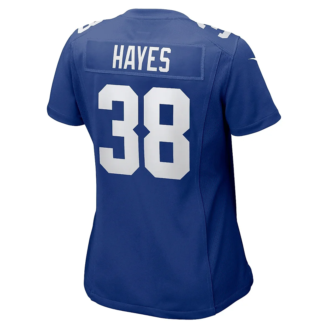 Zennovawear Women's New York Giants Kaleb Hayes Royal Game Jersey