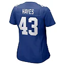 Zennovawear Women's New York Giants Kaleb Hayes Royal Team Game Jersey