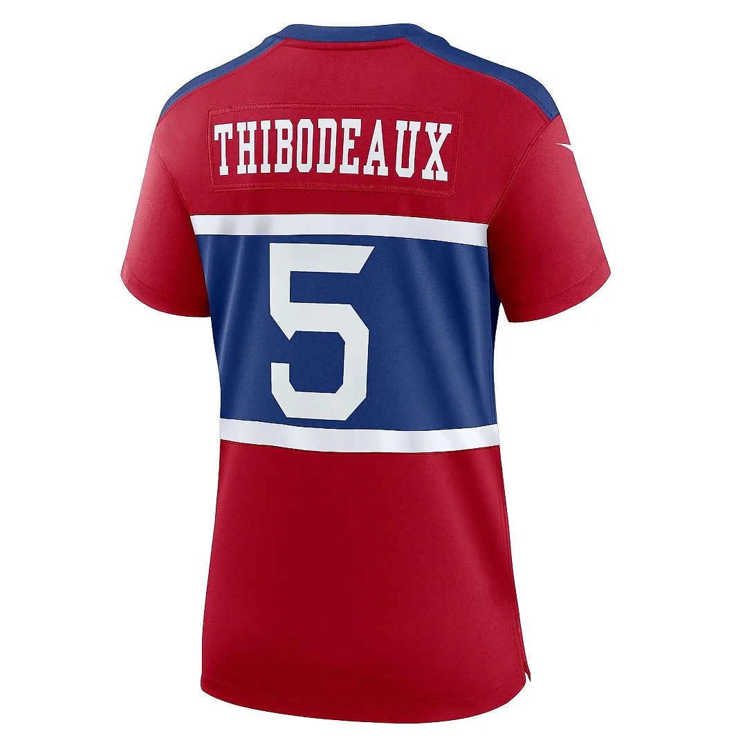 Zennovawear Women's New York Giants Kayvon Thibodeaux Century Red Alternate Player Game Jersey