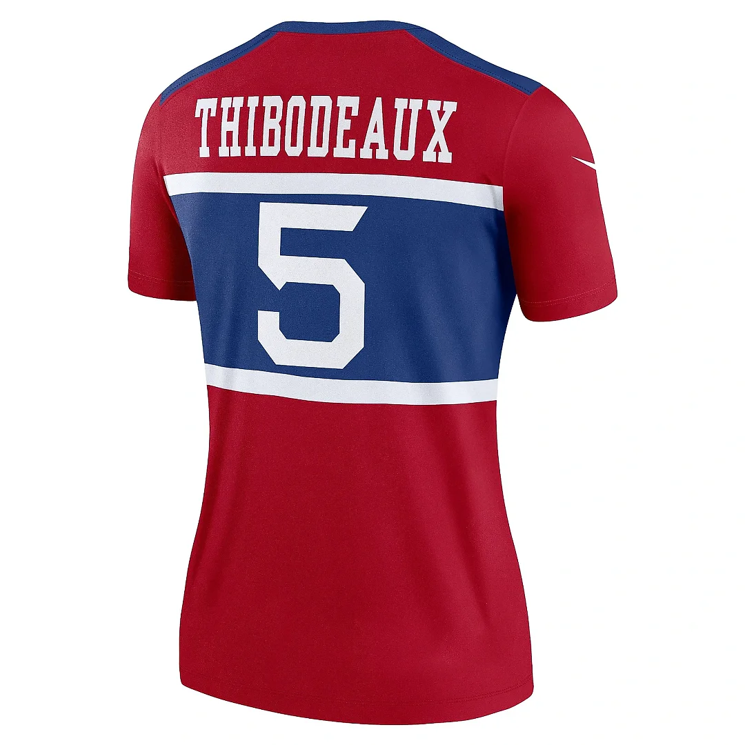 Zennovawear Women's New York Giants Kayvon Thibodeaux Red Alternate Legend Player Performance Top