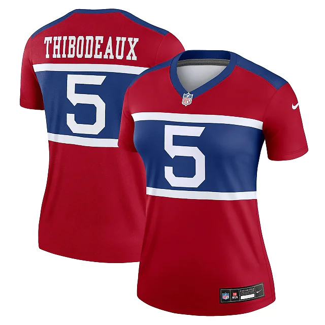Zennovawear Women's New York Giants Kayvon Thibodeaux Red Alternate Legend Player Performance Top