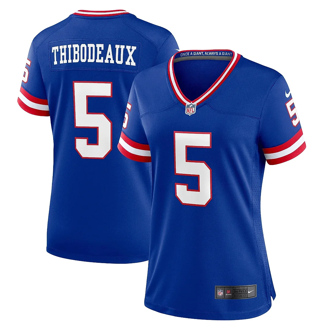 Zennovawear Women's New York Giants Kayvon Thibodeaux Royal Player Jersey