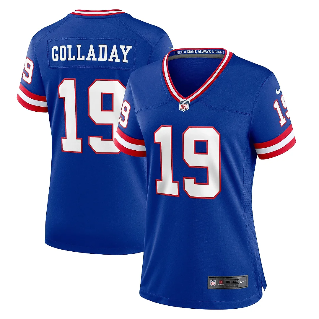 Zennovawear Women's New York Giants Kenny Golladay Royal Player Jersey